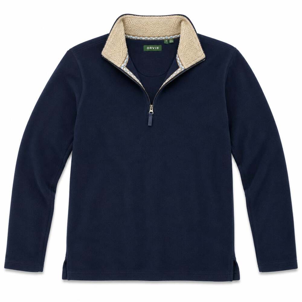 Orvis Men's Sherpa-Lined Quarter-Zip Fleece Pullover L
